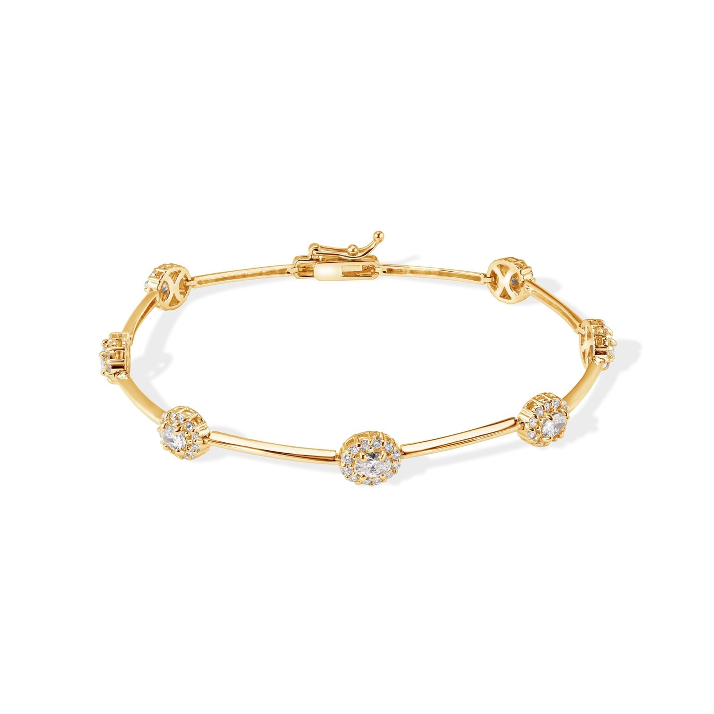 yellow gold 14k Diamond Bracelet - My Store