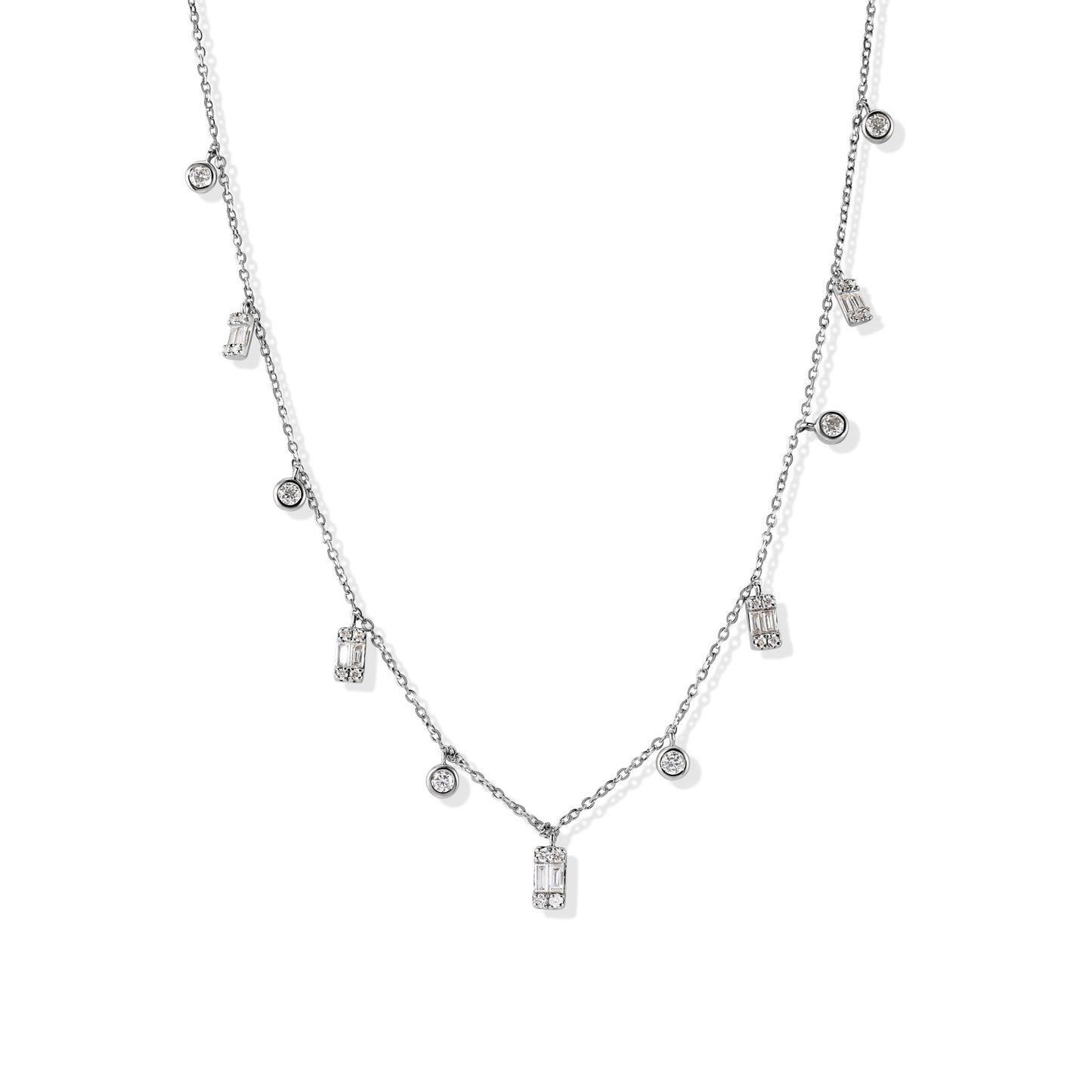 14K Diamond Dainty Everyday Necklace - Ryan Diamonds LA