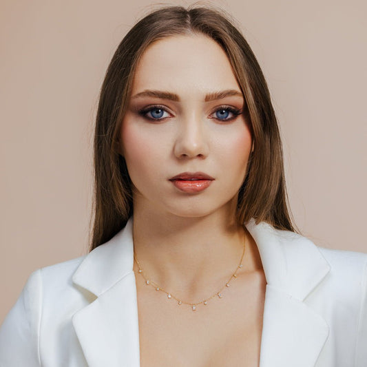 14K Diamond Dainty Everyday Necklace - Ryan Diamonds LA