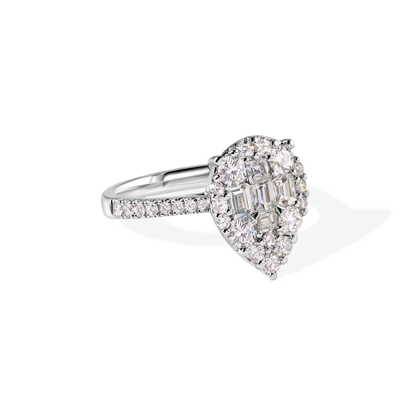 18K Pear Shape Ladies Ring - My Store