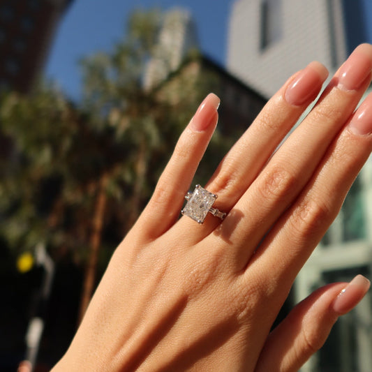 Celestial 6 - Carat Radiant Cut Diamond Ring - Ryan Diamonds LA