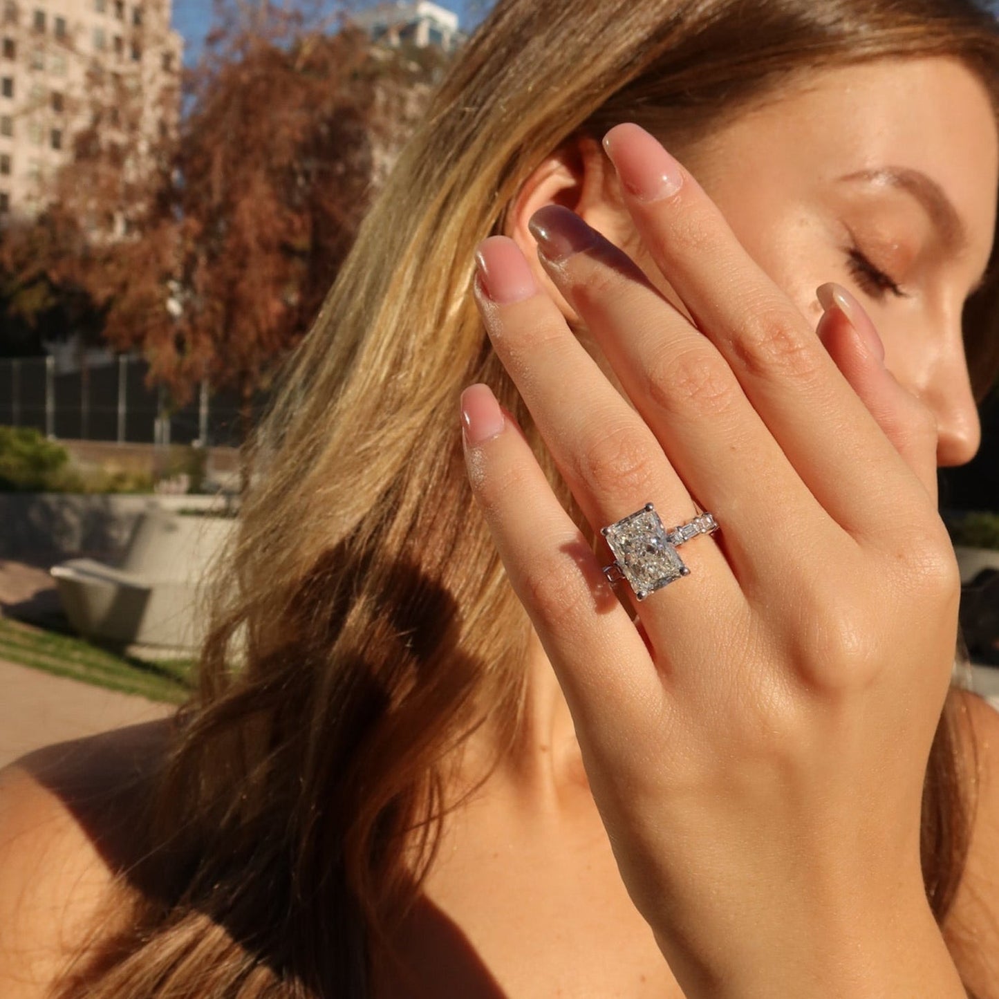 Celestial 6 - Carat Radiant Cut Diamond Ring - Ryan Diamonds LA