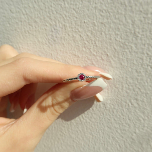 Rosette Twirl Ruby Ring - Ryan Diamonds Inc.