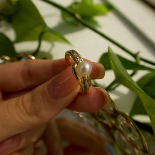 The Aurelia Pearl Ring - Ryan Diamonds LA