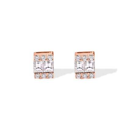 14k Diamond Baguette Stud Earrings - My Store