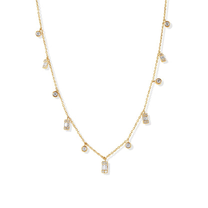 14K Diamond Dainty Everyday Necklace - Ryan Diamonds LA