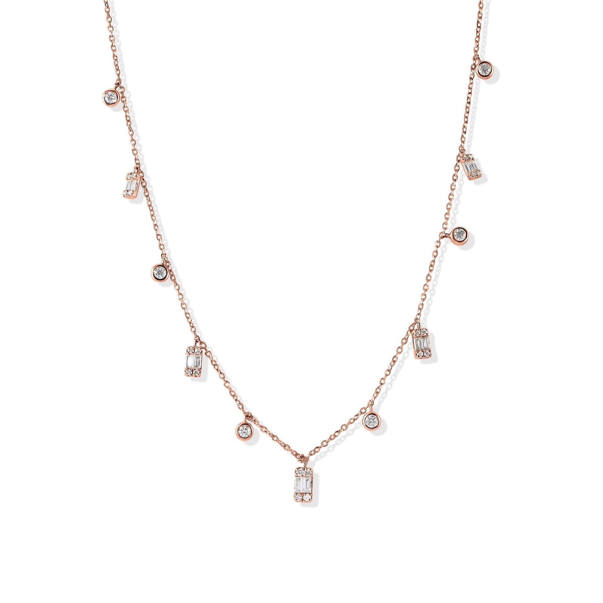 14K Diamond Dainty Everyday Necklace - Ryan Diamonds LA
