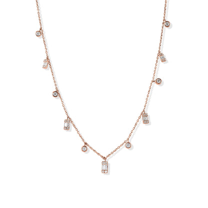 14K Diamond Dainty Everyday Necklace - Ryan Diamonds LA