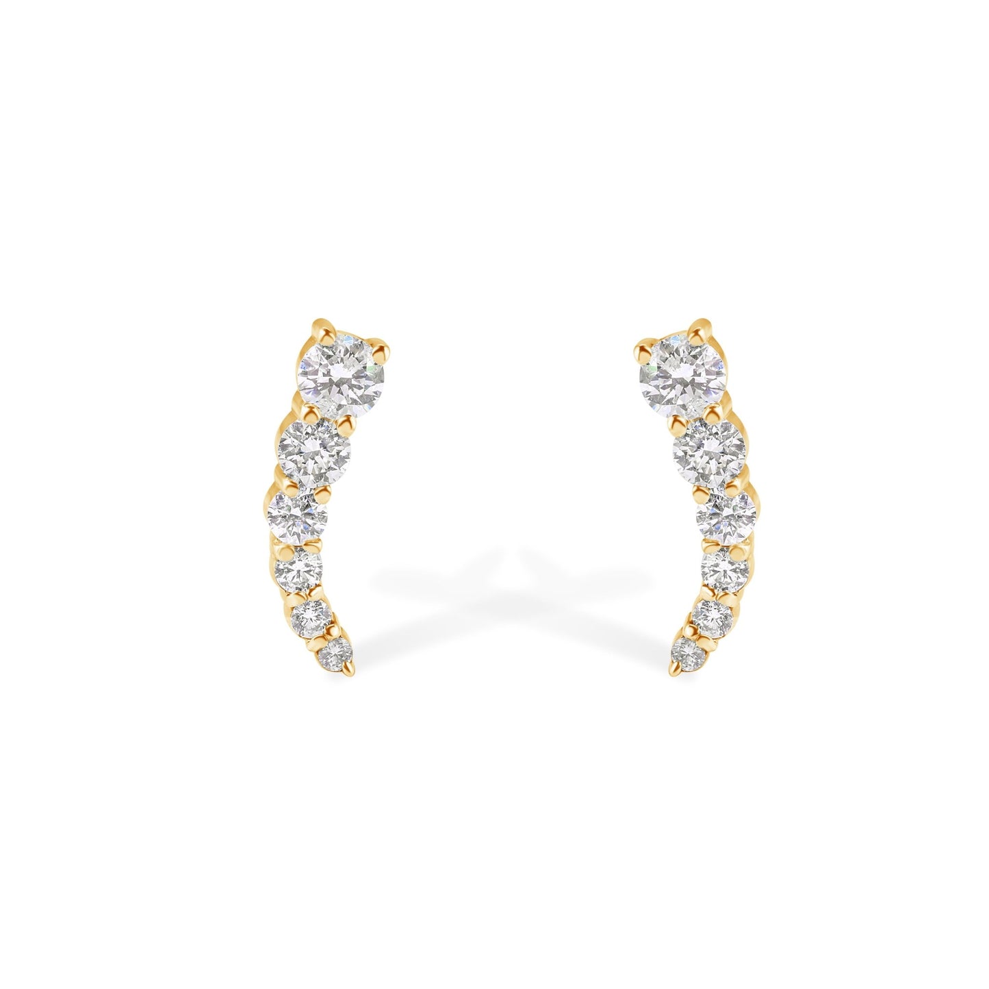 14K Diamond Stud Earrings - My Store