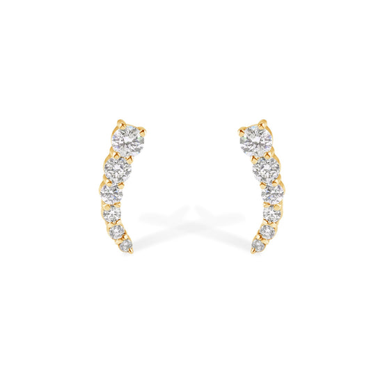 14K Diamond Stud Earrings - My Store
