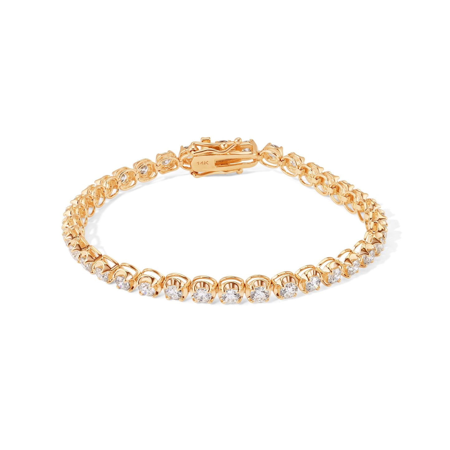 Yellow Gold 14K Diamond Tennis Bracelet