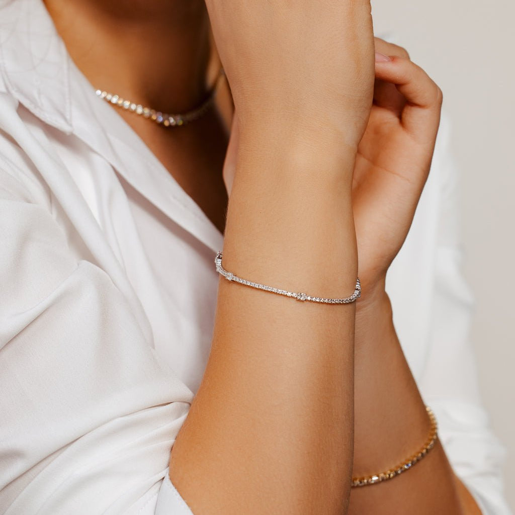 14K Diamond Tennis Bracelet - Ryan Diamonds LA