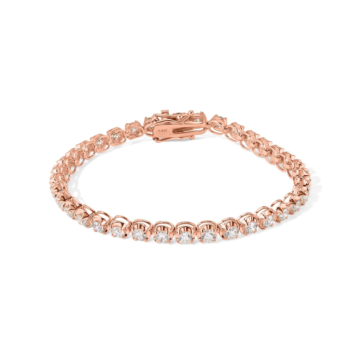 Rose Gold 14K Diamond Tennis Bracelet - My Store