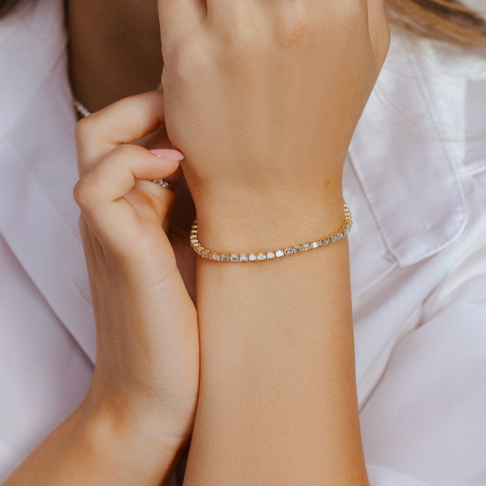 14K Diamond Tennis Bracelet Bracelet - Ryan Diamonds LA