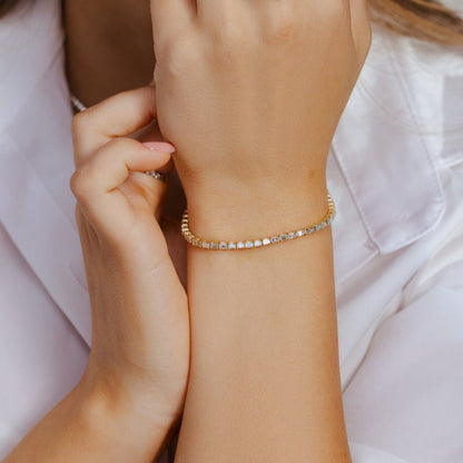 14K Diamond Tennis Bracelet Bracelet - Ryan Diamonds LA