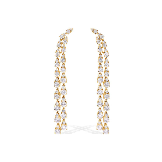 18K Diamond Earrings - My Store