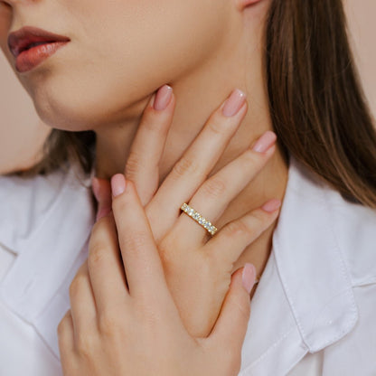 18K Diamond Eternity Band - Ryan Diamonds LA