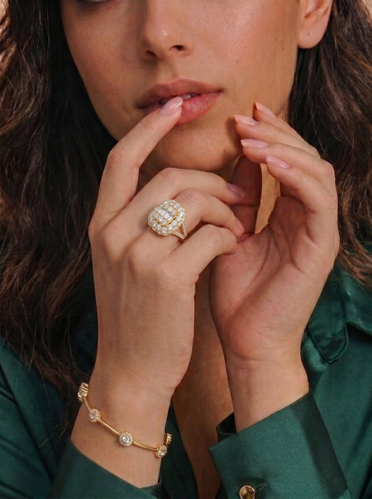 18K Diamond Ladies Ring - Ryan Diamonds Inc.