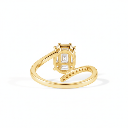 18K Diamond Oval Ring - Ryan Diamonds LA