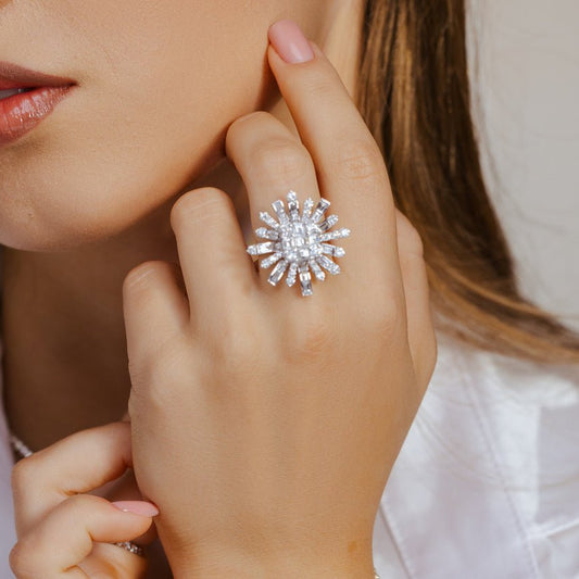 18k Ladies Diamond Ring - Ryan Diamonds LA