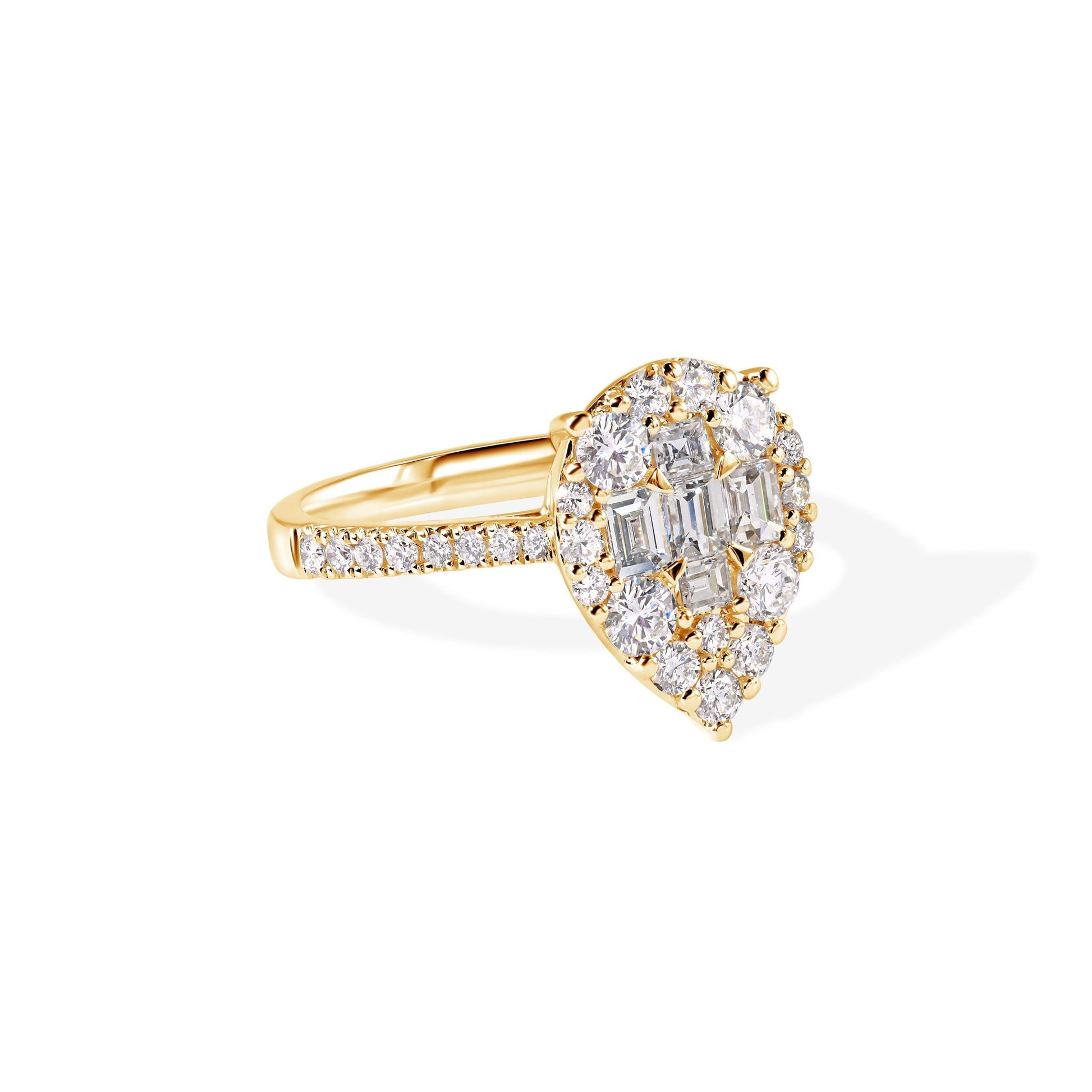 18K Pear Shape Ladies Ring - My Store