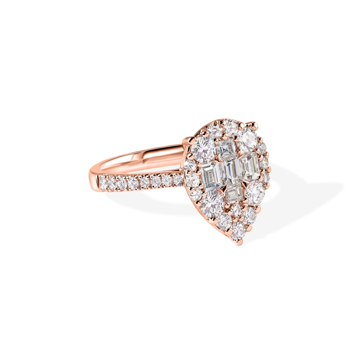 18K Pear Shape Ladies Ring - My Store