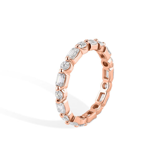 14K Diamond Eternity Band
