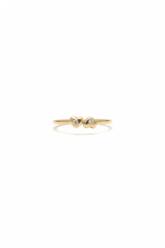 Amare Twin Heart Ring - Ryan Diamonds Inc.