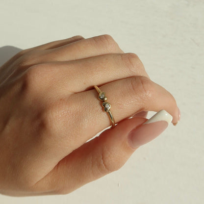 Amare Twin Heart Ring - Ryan Diamonds Inc.