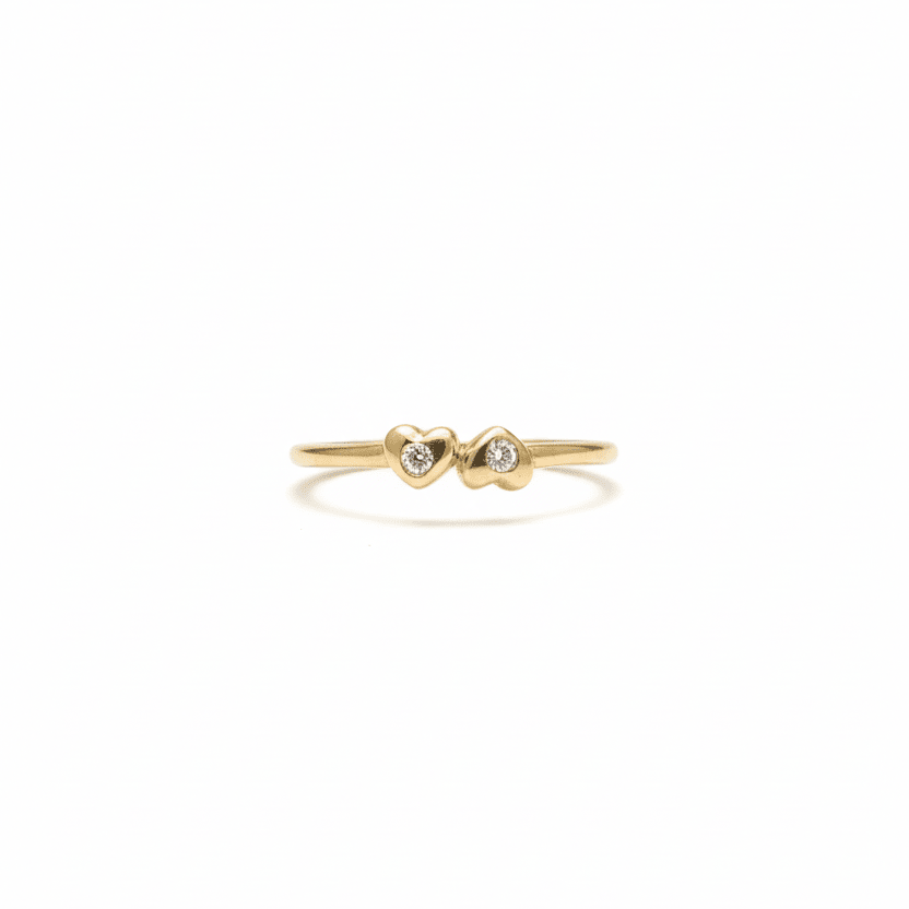 Amare Twin Heart Ring - Ryan Diamonds Inc.