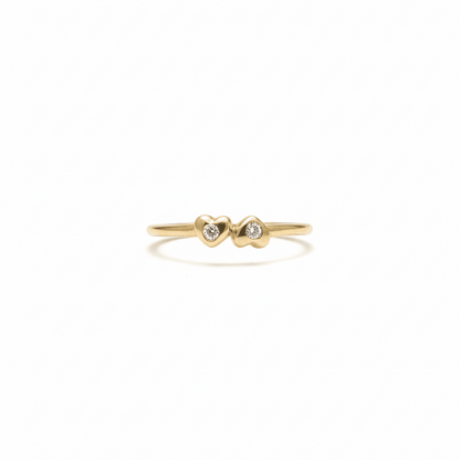 Amare Twin Heart Ring - Ryan Diamonds Inc.