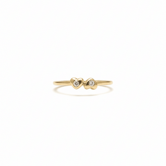 Amare Twin Heart Ring - Ryan Diamonds Inc.