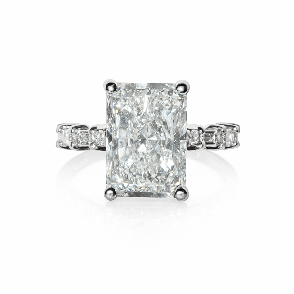 Celestial 6 - Carat Radiant Cut Diamond Ring - Ryan Diamonds LA