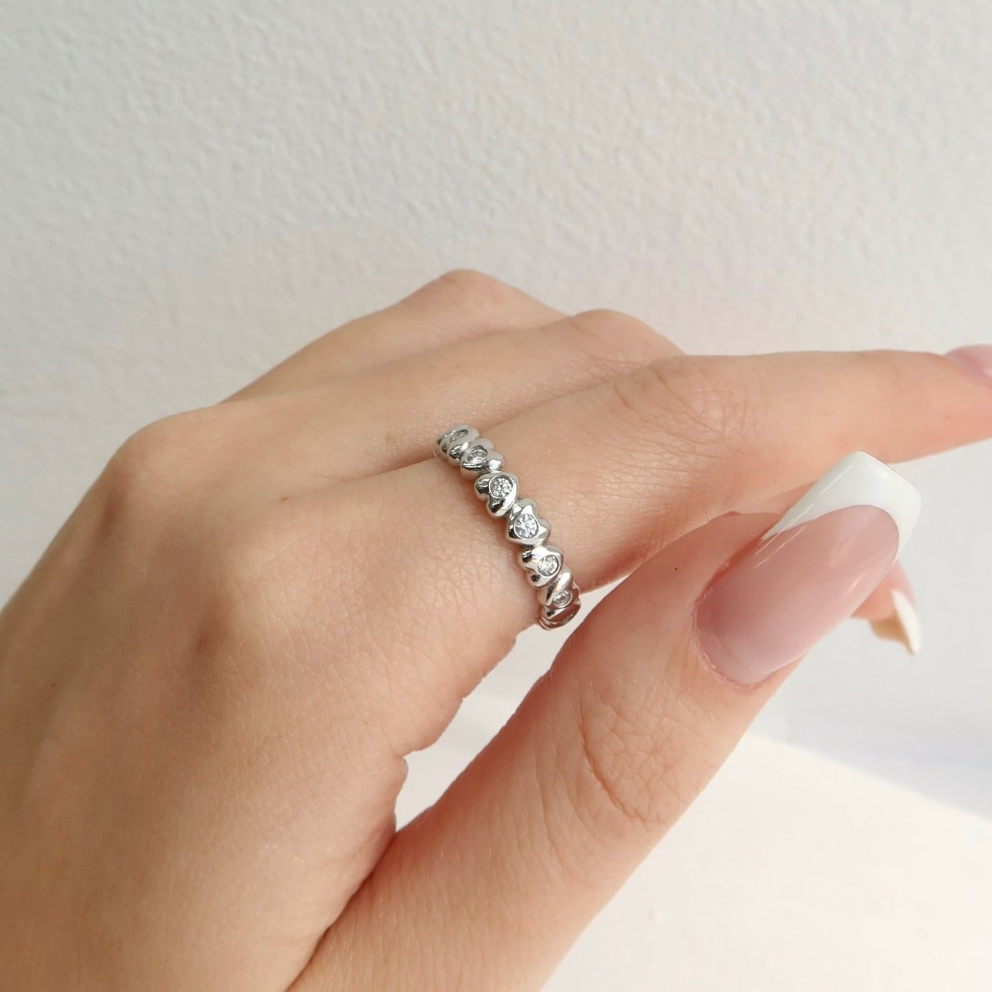 Diamond Heart Eternity Band in 14K Yellow Gold - Ryan Diamonds Inc.