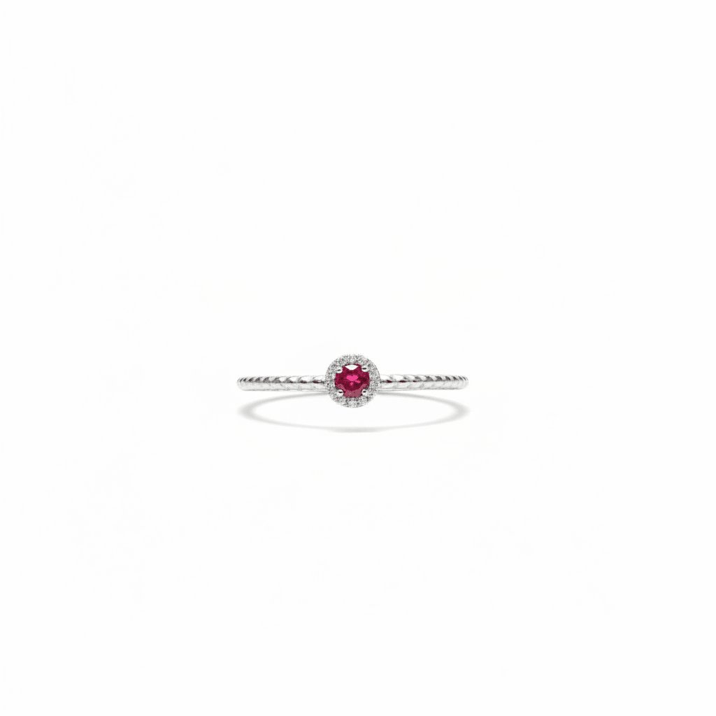 Rosette Twirl Ruby Ring - Ryan Diamonds Inc.