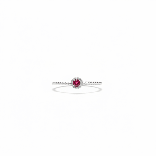 Rosette Twirl Ruby Ring - Ryan Diamonds Inc.