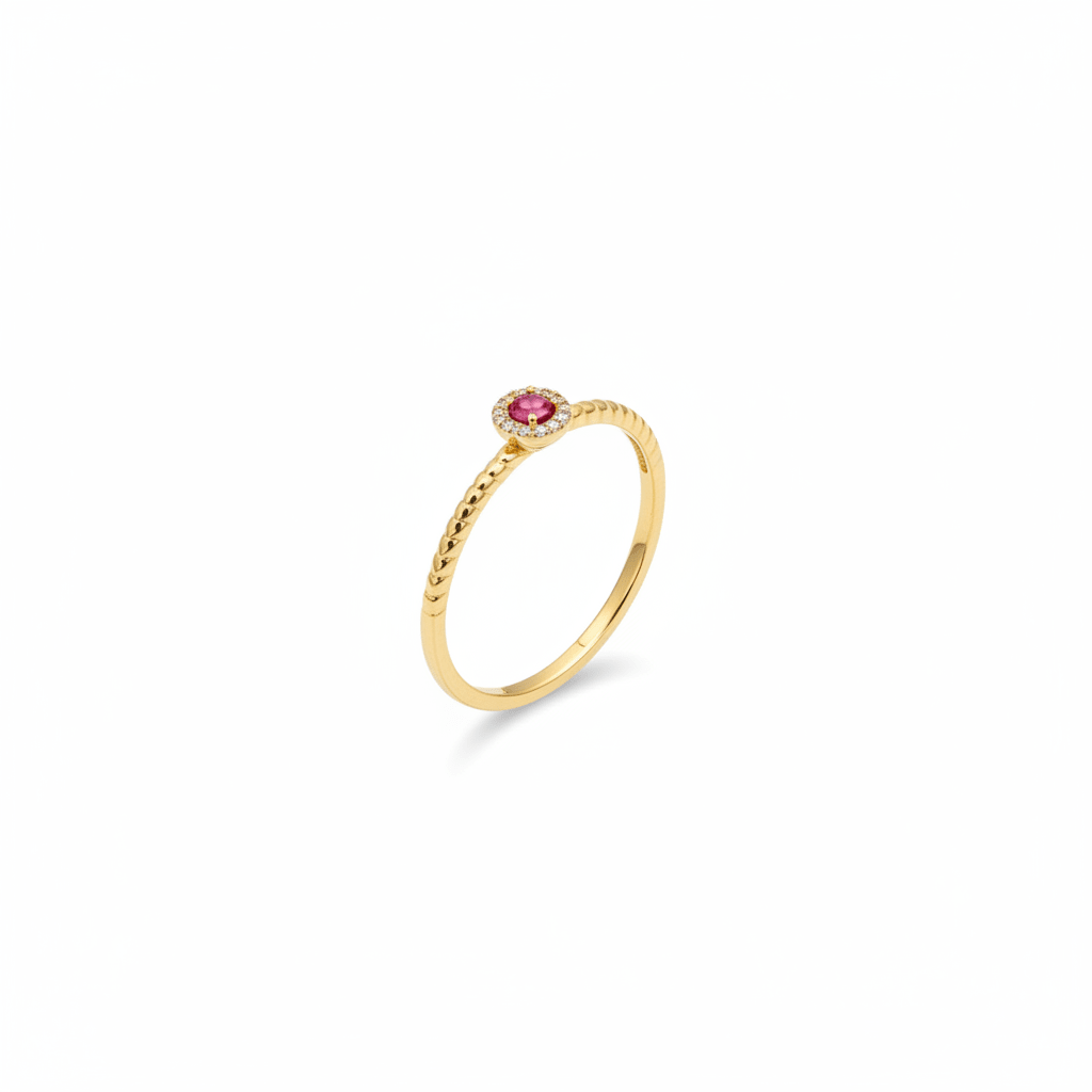 Rosette Twirl Ruby Ring - Ryan Diamonds Inc.